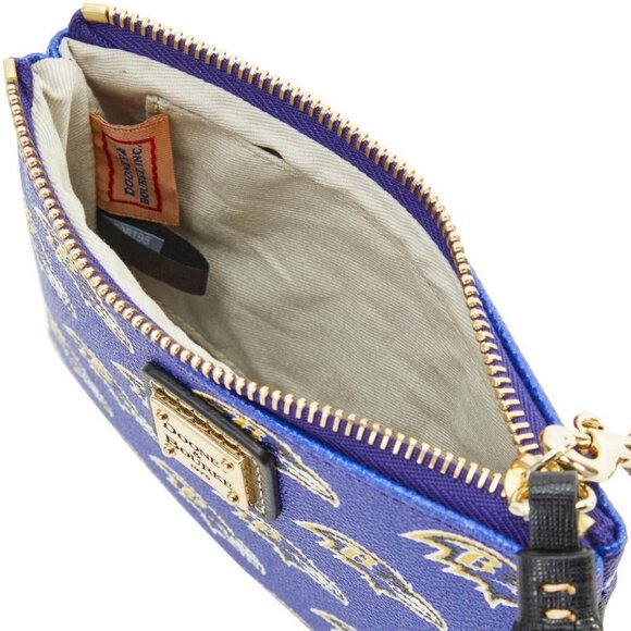 Dooney & Bourke Baltimore Ravens Saffiano Stadium Wristlet - Picture 3 of 9